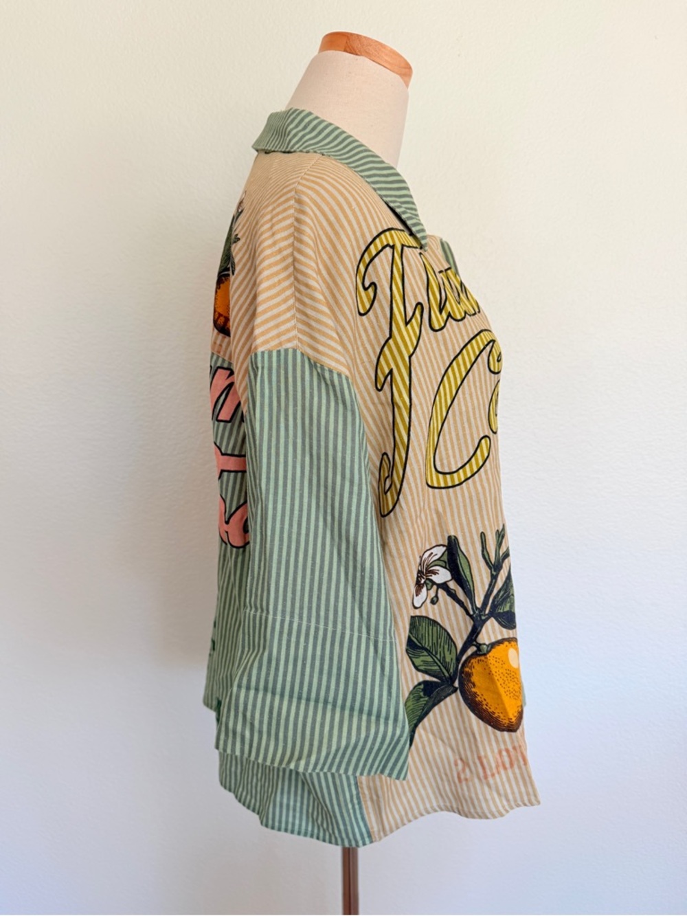 π΄ Anthropologie Celandine Short-Sleeve Linen-Blend Buttondown Shirt Small S - Picture 5 of 12
